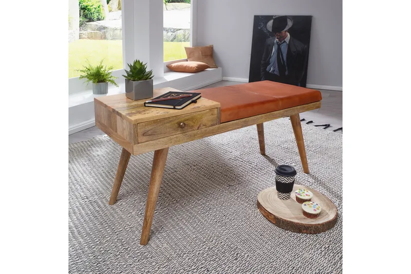 Peotter Sittbänk - Trä/natur - Möbler - Stolar & fåtöljer - Sittbänk - Hallbänk - Hallbänk med förvaring