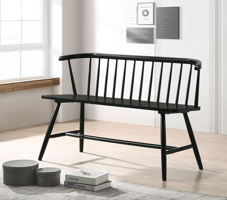 Pinnsoffa svart - Fårö - Svart - Möbler - Stolar & fåtöljer - Sittbänk