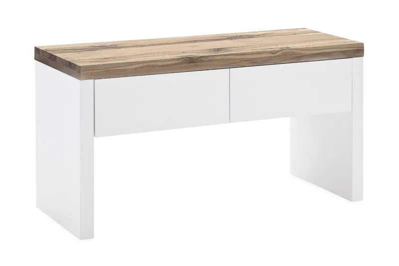 Romina Sittbänk med förvaring, Vit/Trä/Natur