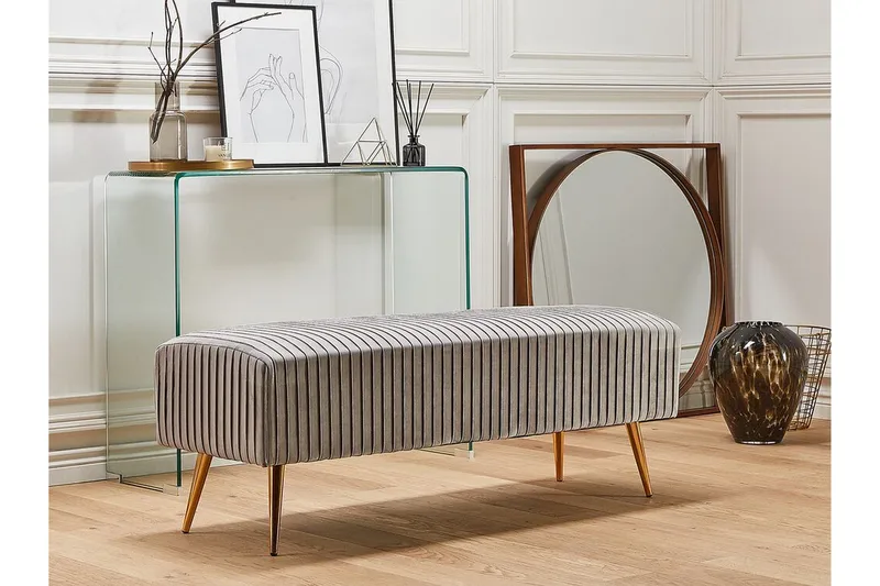 Salbertand Bänk - Grå - Möbler - Stolar & fåtöljer - Sittbänk - Hallbänk