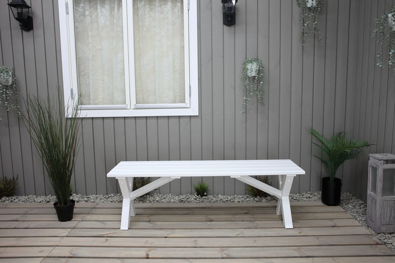 Scottsdale Sittbänk 140 cm Vit - KWA - Hallbänk - Sittbänk