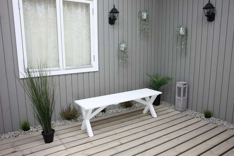 Scottsdale Sittbänk 140 cm Vit - KWA - Hallbänk - Sittbänk