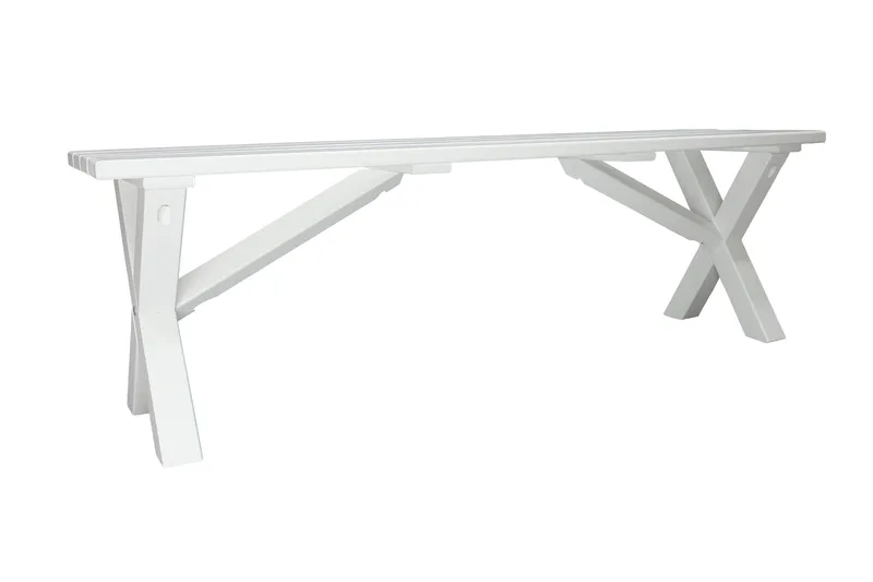 Scottsdale Sittbänk 140 cm Vit - KWA - Möbler - Stolar & fåtöljer - Sittbänk - Hallbänk