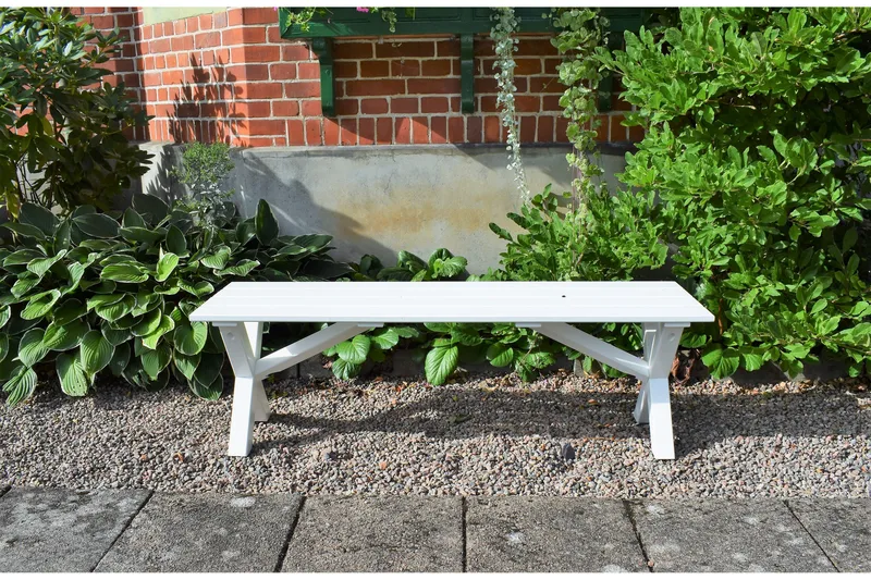 Scottsdale Sittbänk 140 cm Vit - KWA - Möbler - Stolar & fåtöljer - Sittbänk - Hallbänk
