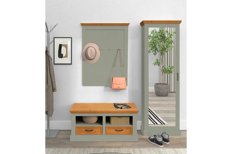 Selma Skobänk 100 cm - Grön - Möbler - Stolar & fåtöljer - Sittbänk - Skobänk & skohylla med bänk