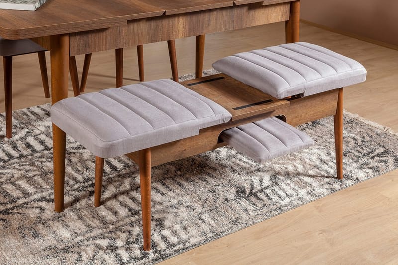 Shundrea Bänk 51 cm - Valnöt - Möbler - Stolar & fåtöljer - Sittbänk - Hallbänk