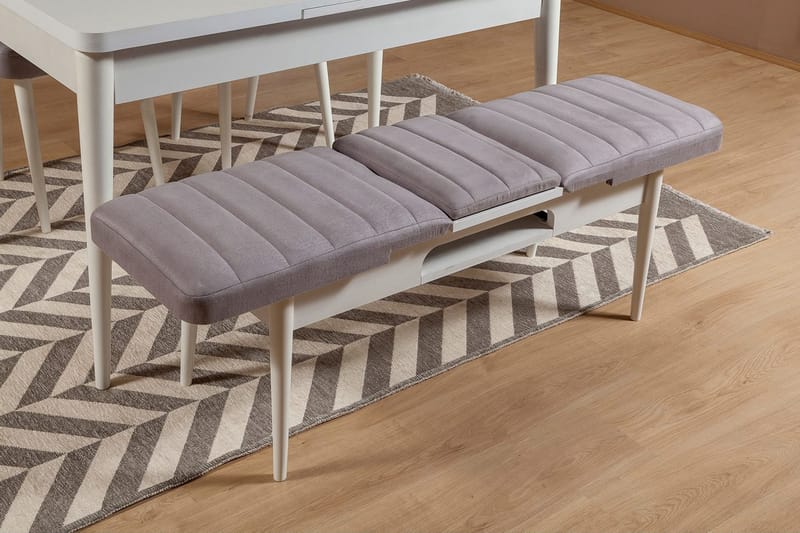 Shundrea Bänk 51 cm - Vit - Möbler - Stolar & fåtöljer - Sittbänk - Hallbänk