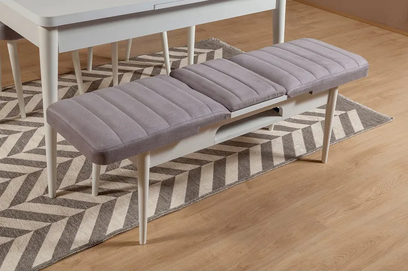 Shundrea Bänk 51 cm - Vit - Möbler - Stolar & fåtöljer - Sittbänk - Hallbänk