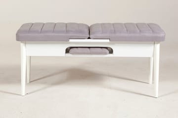 Shundrea Bänk 51 cm - Vit - Möbler - Stolar & fåtöljer - Sittbänk - Hallbänk