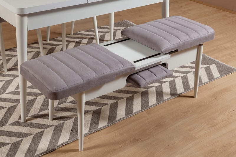 Shundrea Bänk 51 cm - Vit - Möbler - Stolar & fåtöljer - Sittbänk - Hallbänk