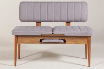 Shundrea Bänk 85 cm - Valnöt - Möbler - Stolar & fåtöljer - Sittbänk