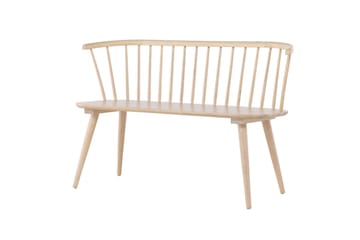 Sittbänk med ryggstöd Venture Home Bobby Sittbänk 120 cm Whitewash Whitewash - Möbler - Stolar & fåtöljer - Sittbänk