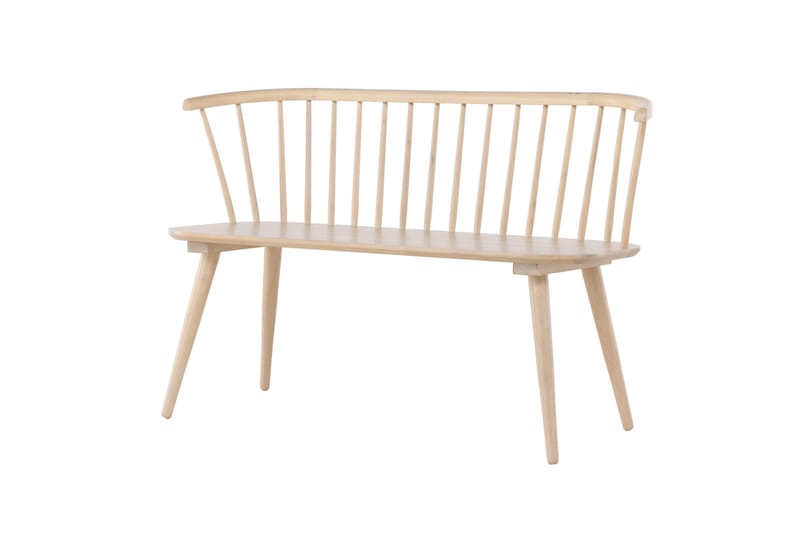 Sittbänk med ryggstöd Venture Home Bobby Sittbänk 120 cm Whitewash Whitewash - Möbler - Stolar & fåtöljer - Sittbänk