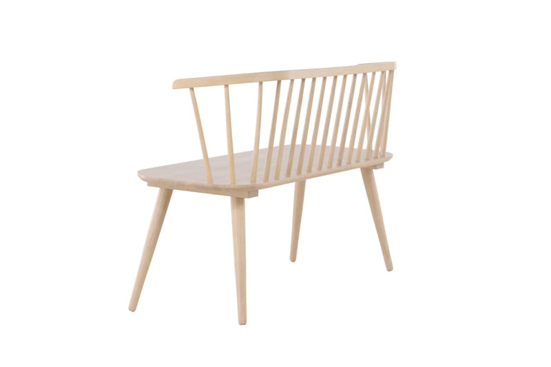 Sittbänk med ryggstöd Venture Home Bobby Sittbänk 120 cm Whitewash Whitewash - Möbler - Stolar & fåtöljer - Sittbänk