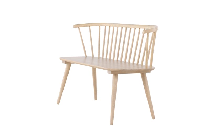 Sittbänk med ryggstöd Venture Home Bobby Sittbänk 120 cm Whitewash Whitewash - Möbler - Stolar & fåtöljer - Sittbänk