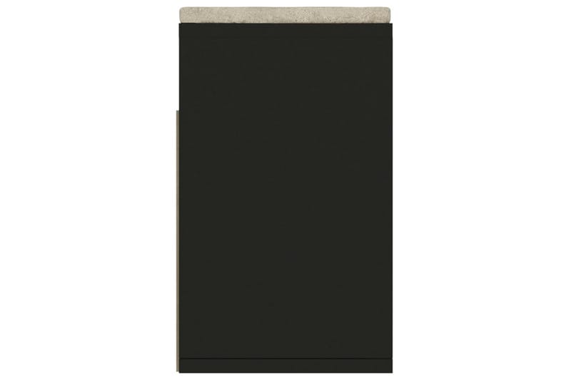 Skobänk med dyna svart 104x30x49 cm spånskiva - Svart - Hallf�örvaring - Skobänk & skohylla med bänk