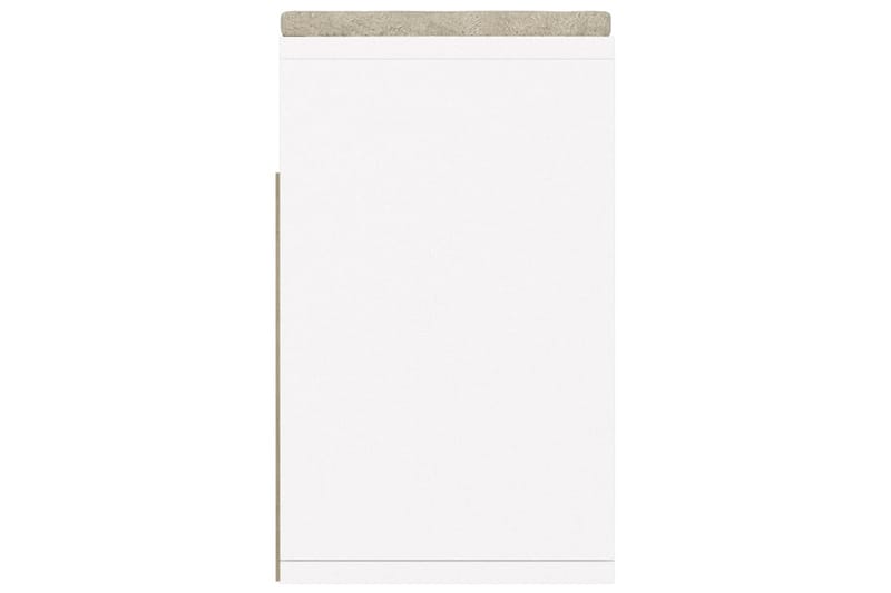Skobänk med dyna vit 104x30x49 cm spånskiva - Vit - Möbler - Stolar & fåtöljer - Sittbänk - Skobänk & skohylla med bänk