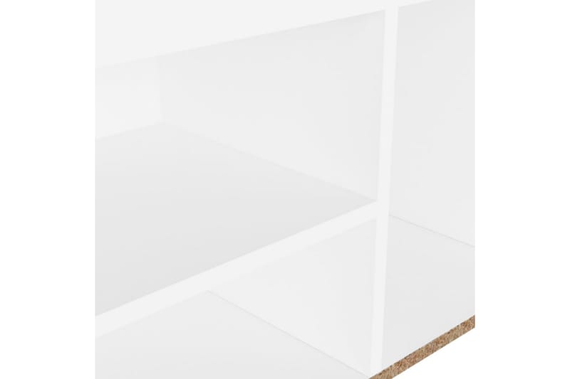 Skobänk med dyna vit 80x30x47 cm spånskiva - Vit - Möbler - Stolar & fåtöljer - Sittbänk - Skobänk & skohylla med bänk