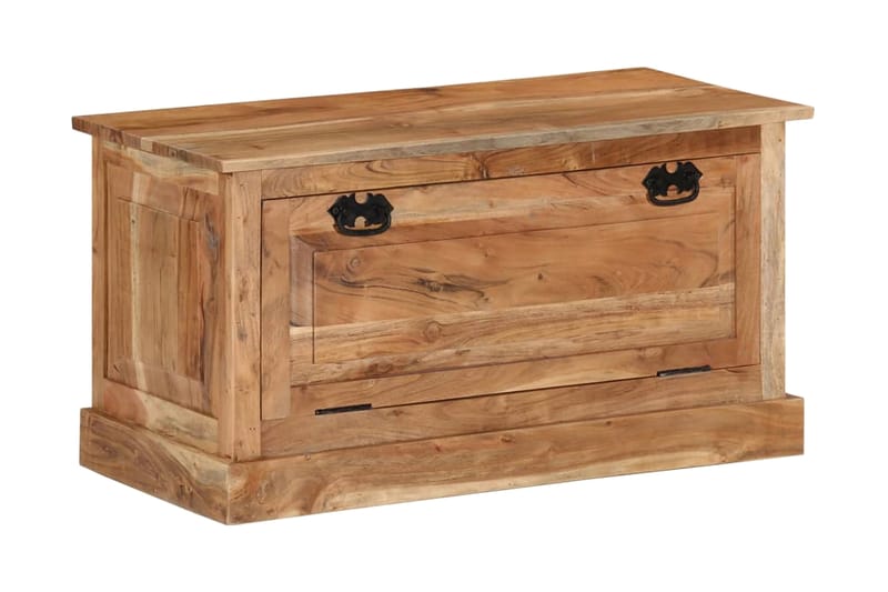 Skobänk 85x40x45 cm massivt akaciaträ - Brun - Möbler - Stolar & fåtöljer - Sittbänk - Skobänk & skohylla med bänk