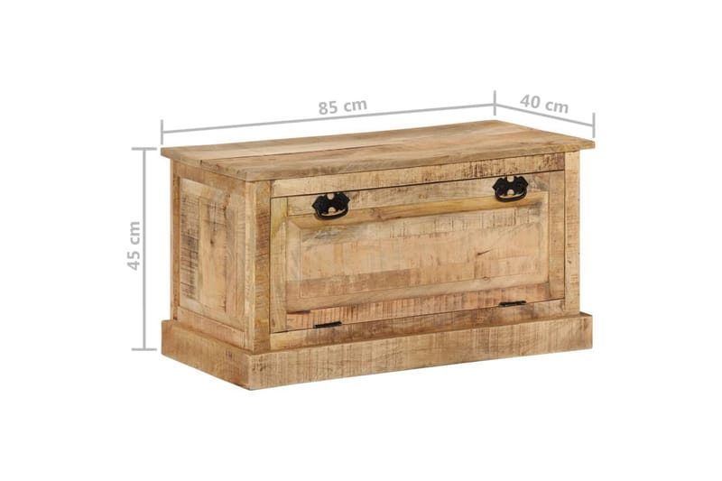 Skobänk 85x40x45 cm massivt mangoträ - Brun - Möbler - Stolar & fåtöljer - Sittbänk - Skobänk & skohylla med bänk