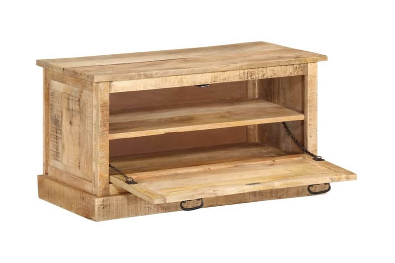 Skobänk 85x40x45 cm massivt mangoträ - Brun - Möbler - Stolar & fåtöljer - Sittbänk - Skobänk & skohylla med bänk