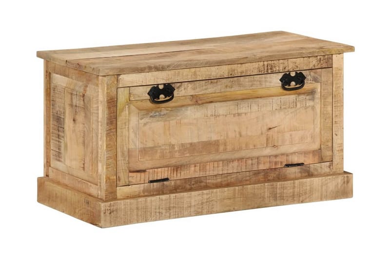 Skobänk 85x40x45 cm massivt mangoträ - Brun - Möbler - Stolar & fåtöljer - Sittbänk - Skobänk & skohylla med bänk