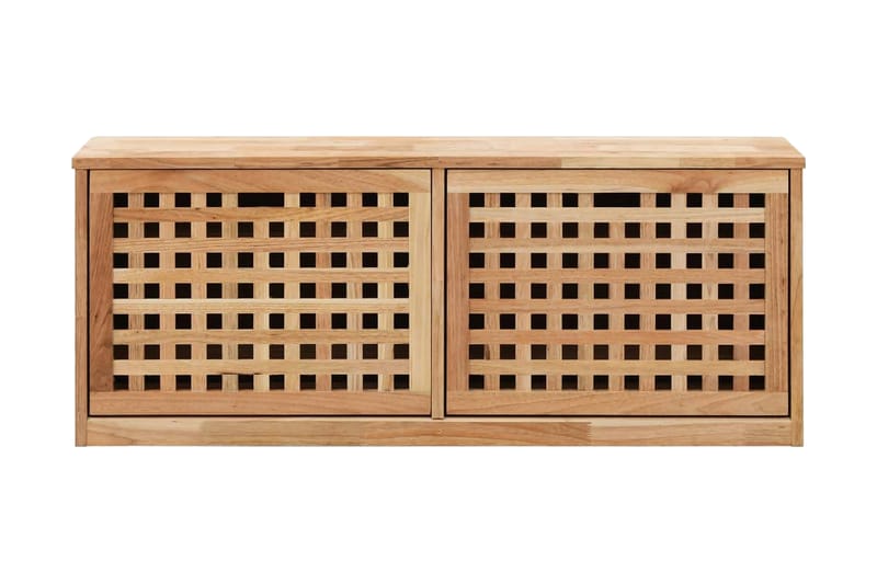 Skobänk 94x20x38 cm massivt valnötsträ - Brun - Möbler - Stolar & fåtöljer - Sittbänk - Skobänk & skohylla med bänk