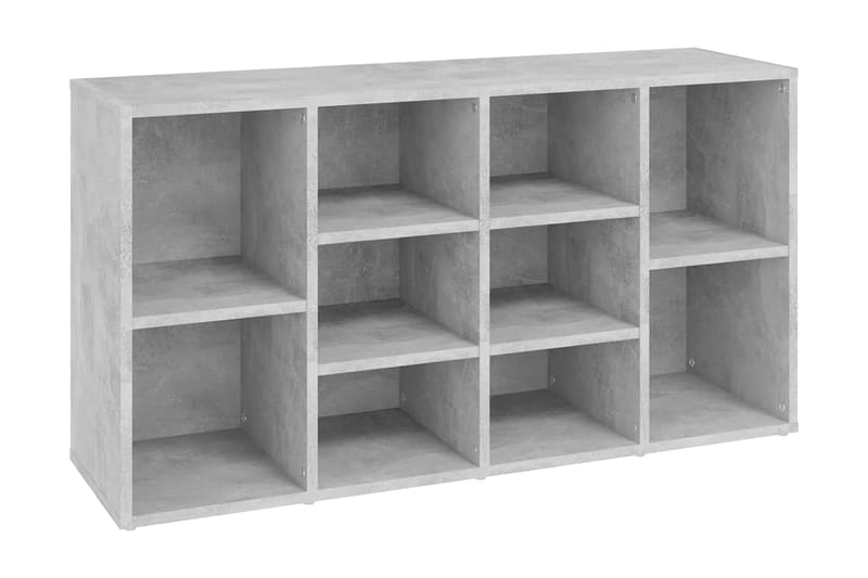 Skobänk betonggrå 103x30x54,5 cm spånskiva - Betonggrå - Möbler - Stolar & fåtöljer - Sittbänk - Skobänk & skohylla med bänk