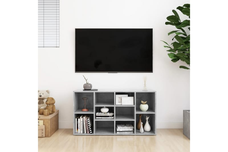 Skobänk betonggrå 103x30x54,5 cm spånskiva - Betonggrå - Möbler - Stolar & fåtöljer - Sittbänk - Skobänk & skohylla med bänk