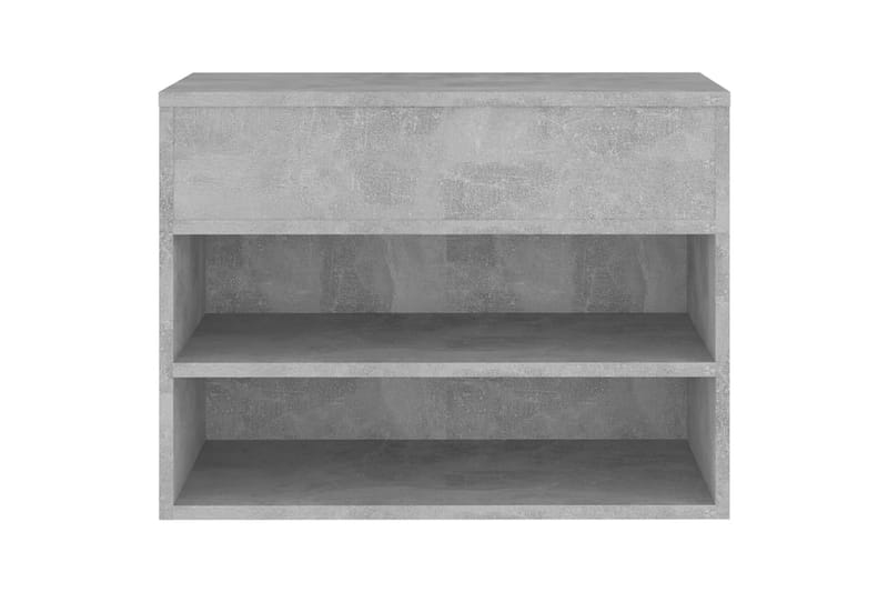 Skobänk betonggrå 60x30x45 cm spånskiva - Betonggrå - Möbler - Stolar & fåtöljer - Sittbänk - Skobänk & skohylla med bänk