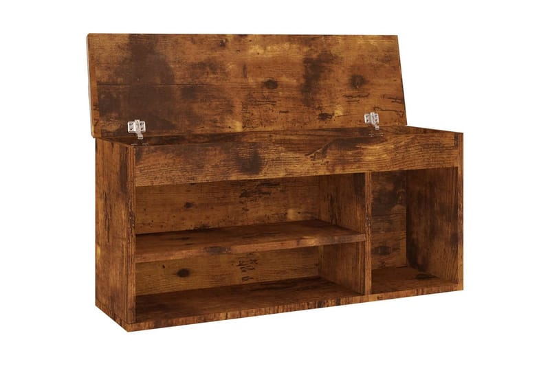 Skobänk med dyna rökfärgad ek 104x30x49 cm spånskiva - Rökfärgad ek - Möbler - Stolar & fåtöljer - Sittbänk - Skobänk & skohylla med bänk