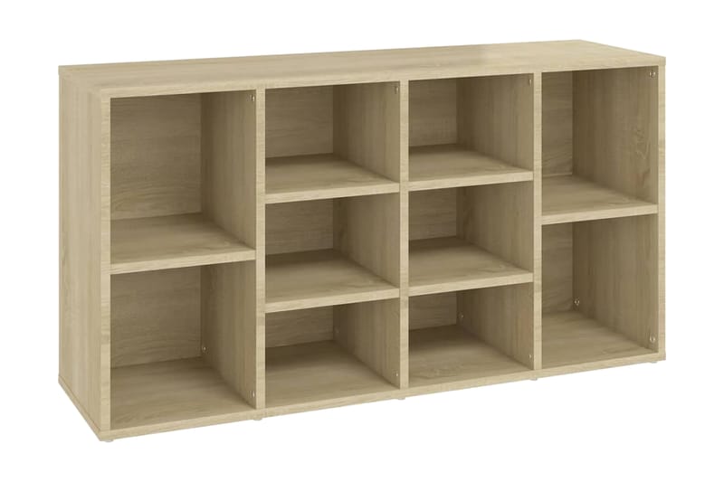 Skobänk sonoma-ek 103x30x54,5 cm spånskiva - Brun - Möbler - Stolar & fåtöljer - Sittbänk - Skobänk & skohylla med bänk