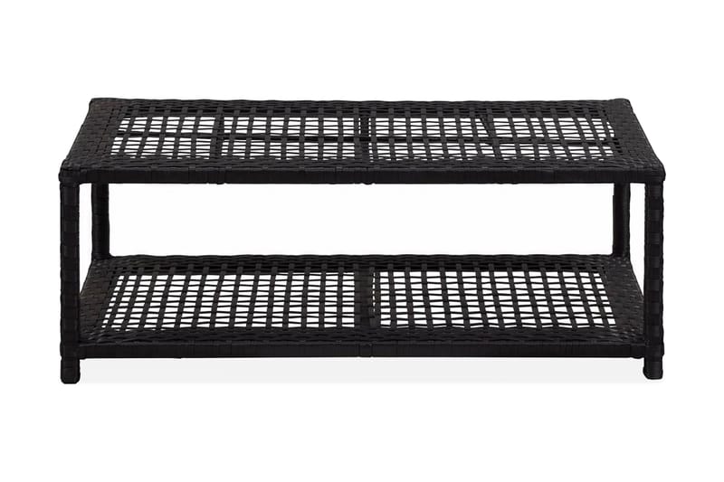 Skobänk svart 80x40x30 cm konstrotting - Svart - Skobänk & skohylla med bänk - Hallförvaring