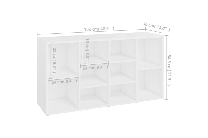Skobänk vit 103x30x54,5 cm spånskiva - Vit - Möbler - Stolar & fåtöljer - Sittbänk - Skobänk & skohylla med bänk