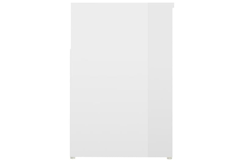 Skobänk vit högglans 80x30x45 cm spånskiva - Vit högglans - Möbler - Stolar & fåtöljer - Sittbänk - Skobänk & skohylla med bänk