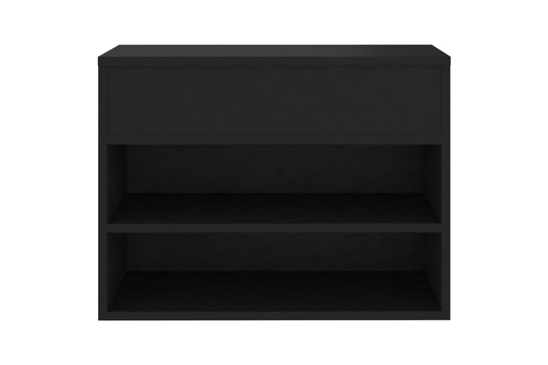 Skobänk svart 60x30x45 cm spånskiva - Svart - Möbler - Stolar & fåtöljer - Sittbänk - Skobänk & skohylla med bänk