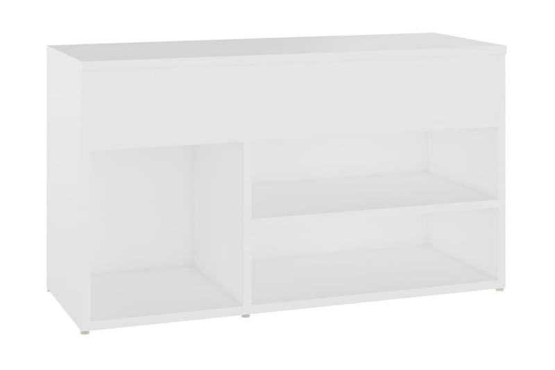 Skobänk vit 80x30x45 cm spånskiva - Vit - Möbler - Stolar & fåtöljer - Sittbänk - Skobänk & skohylla med bänk