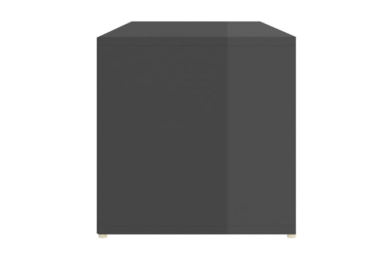Skoförvaringsbänk grå högglans 105x35x35 cm spånskiva - Grå högglans - Hallförvaring - Skobänk & skohylla med bänk