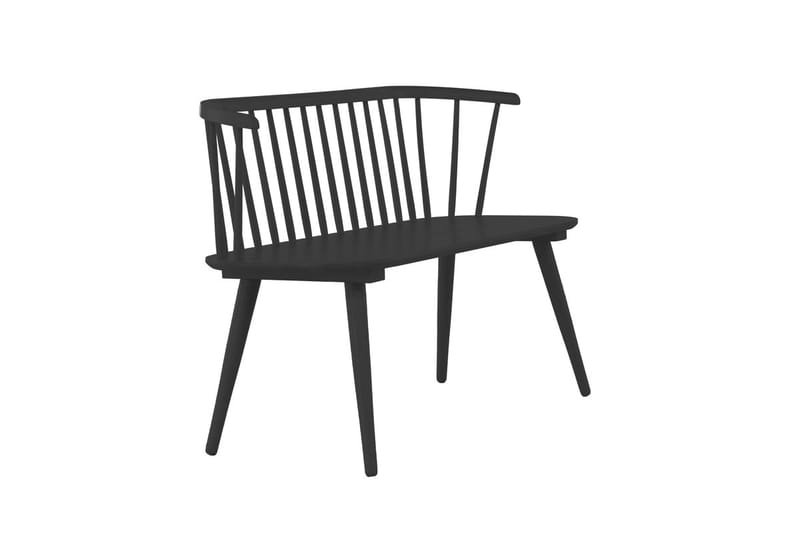 Soffbänk Bobby 120 cm i Trä - Svart - Möbler - Stolar & fåtöljer - Sittbänk