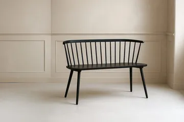 Soffbänk Bobby 120 cm i Trä - Svart - Möbler - Stolar & fåtöljer - Sittbänk