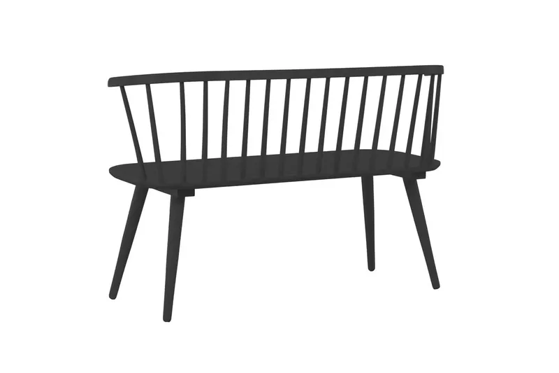 Soffbänk Bobby 120 cm i Trä - Svart - Möbler - Stolar & fåtöljer - Sittbänk