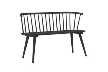Soffbänk Bobby 120 cm i Trä - Svart - Möbler - Stolar & fåtöljer - Sittbänk