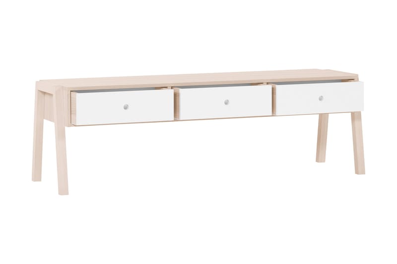 Spot Bänk med Förvaring Trä/Natur/Vit - VOX - Möbler - Stolar & fåtöljer - Sittbänk - Hallbänk - Hallbänk med förvaring