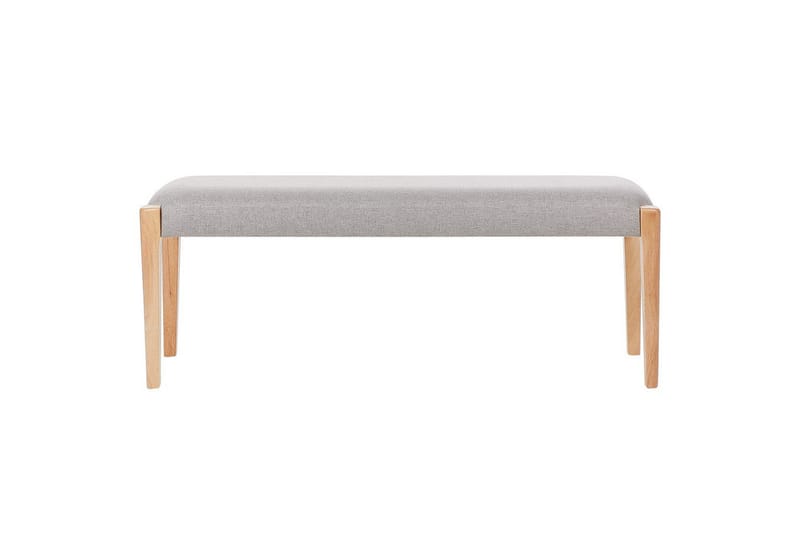 Stoppad bänk Elyria Grå/ljust trä - Grå/ljust trä - Möbler - Stolar & fåtöljer - Sittbänk - Hallbänk