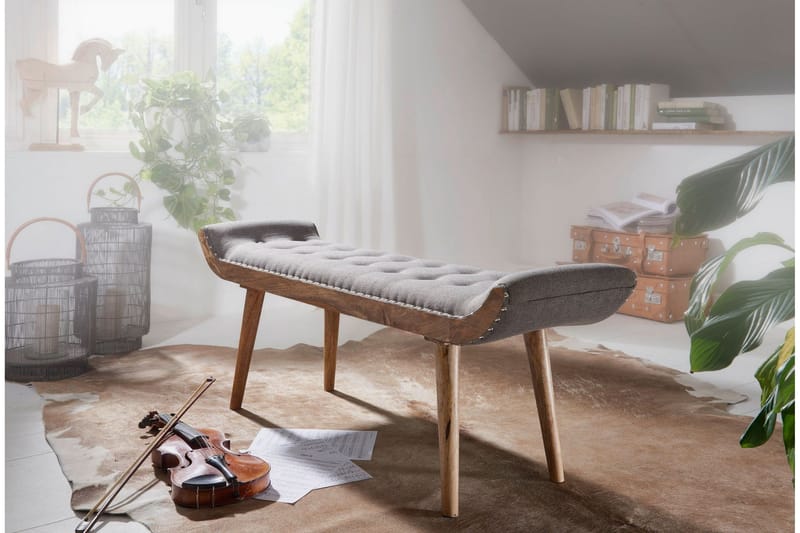 Timiothy Sittbänk - Grå - Möbler - Stolar & fåtöljer - Sittbänk - Hallbänk