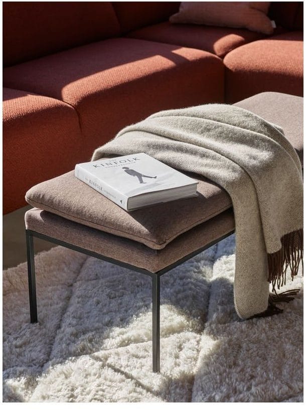 Trouville bänk med dyna - Brun - Brun/svart - Möbler - Stolar & fåtöljer - Sittbänk - Hallbänk