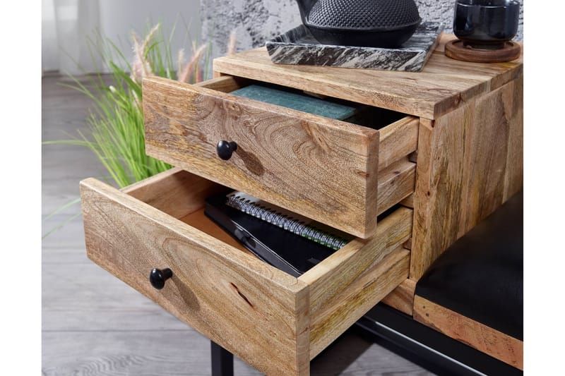 Tultered Sittbänk 100 cm - Brun - Möbler - Stolar & fåtöljer - Sittbänk - Hallbänk - Hallbänk med förvaring