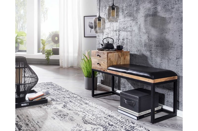 Tultered Sittbänk 100 cm - Brun - Möbler - Stolar & fåtöljer - Sittbänk - Hallbänk - Hallbänk med förvaring