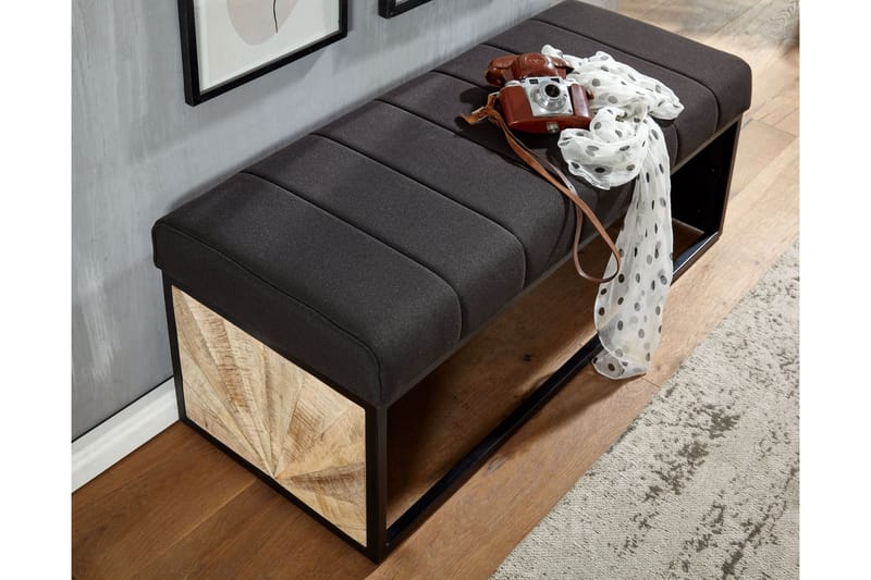 Tultered Sittbänk 105 cm - Svart - Möbler - Stolar & fåtöljer - Sittbänk - Hallbänk