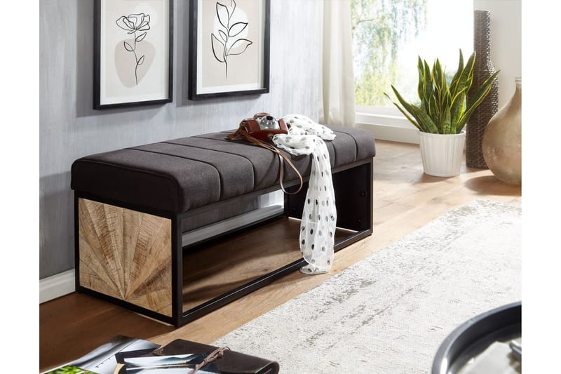Tultered Sittbänk 105 cm - Svart - Möbler - Stolar & fåtöljer - Sittbänk - Hallbänk